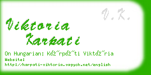 viktoria karpati business card